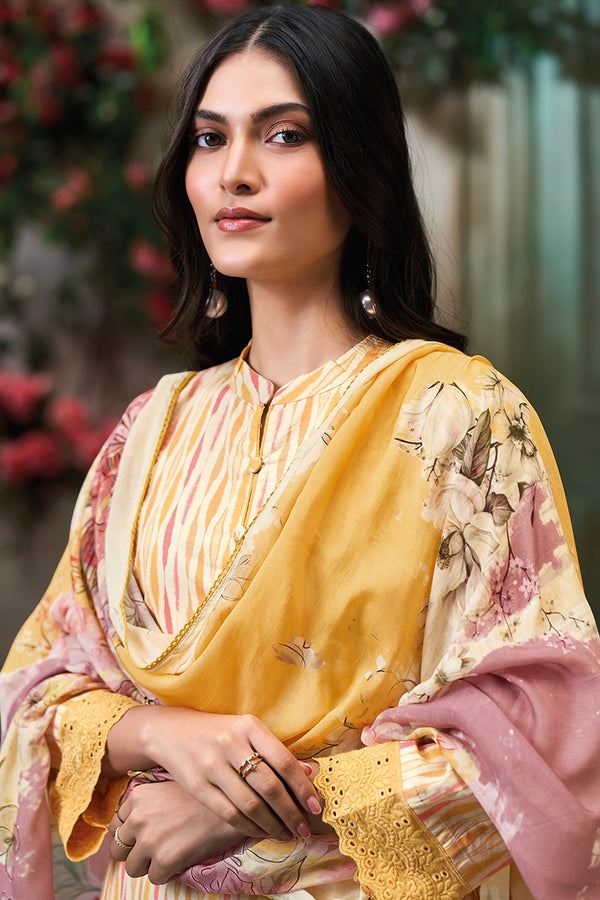 Superior Cotton Digital Print With Pearl Handwork Salwar Suit