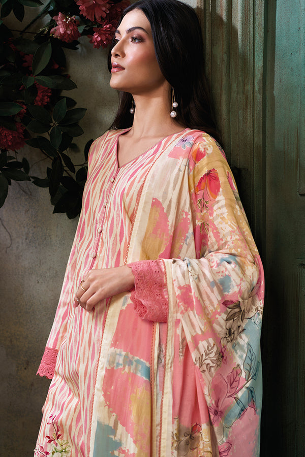 Superior Cotton Digital Print With Pearl Handwork Salwar Suit