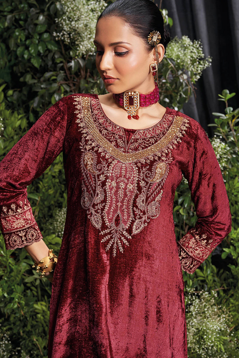 Saanjh Pure Silky Velvet Salwar Suit