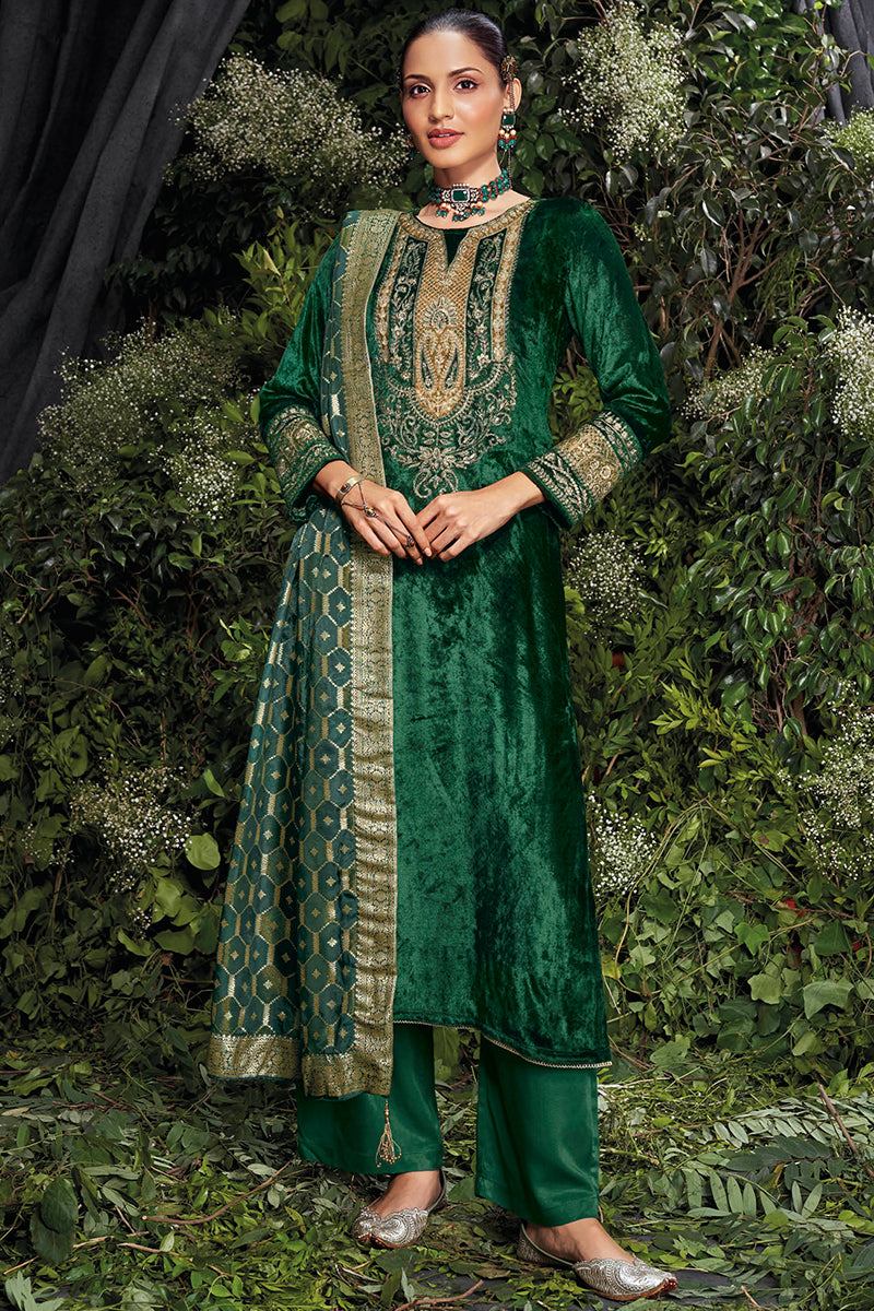Velvet Salwar Kameez - Designer Velvet Suits for Women | Andaaz Fashion