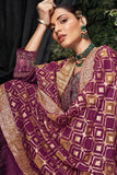 Saanjh Pure Silky Velvet Salwar Suit Design 1073