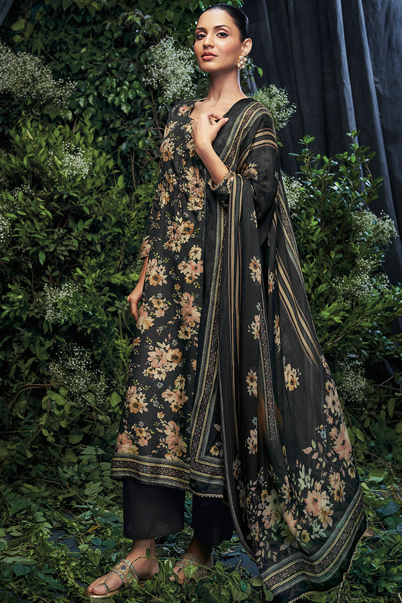Arisa Pure Bemberg Rose Silk Salwar Suit