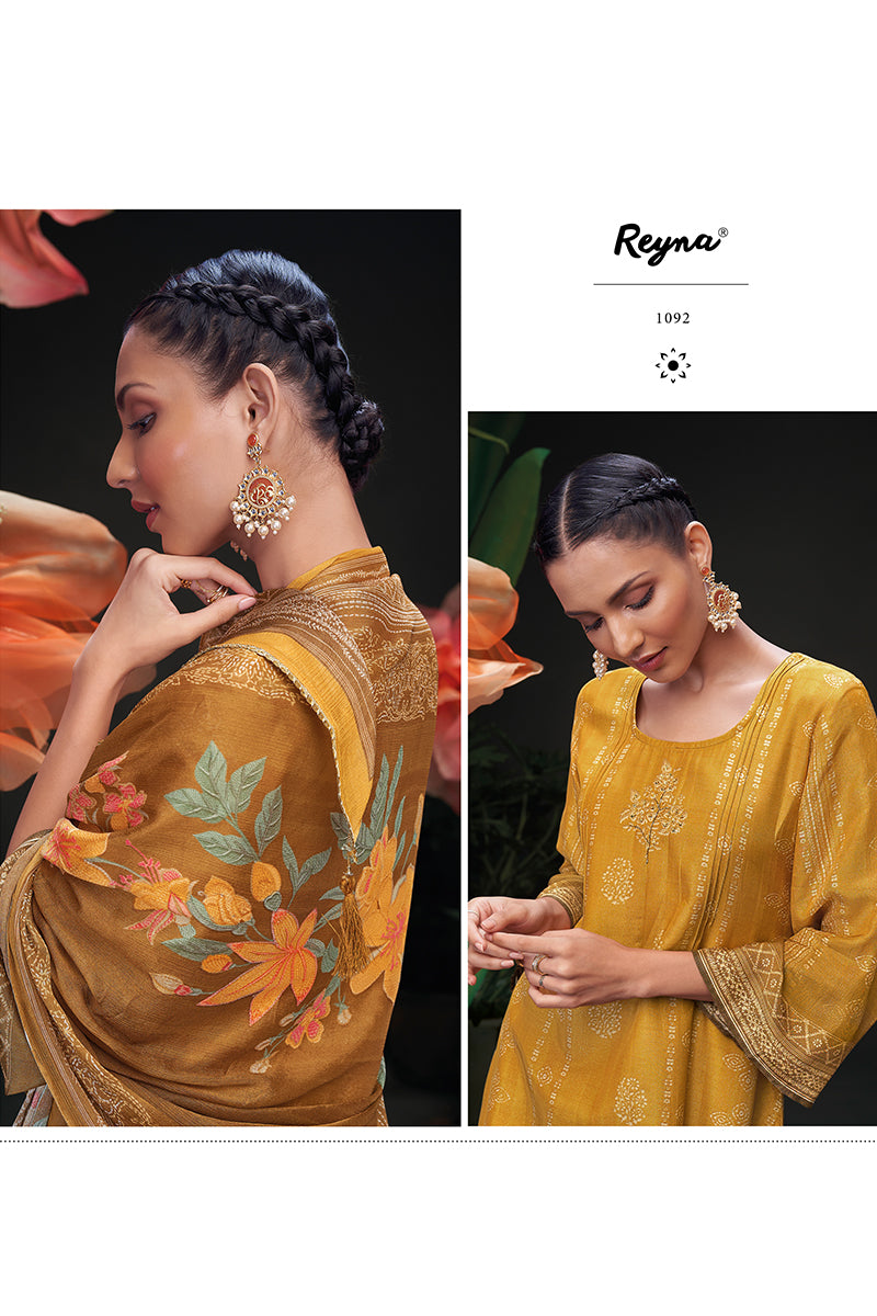 Channel Elegance in a Deep Sapphire Pure Bemberg Salwar Suit