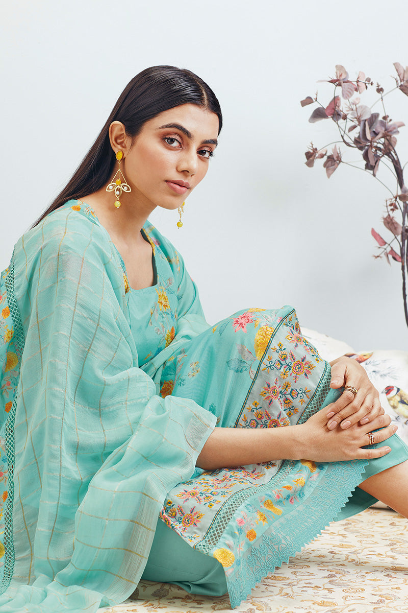 Nura Pure Soft Bemberg Silk Salwar Suit Design