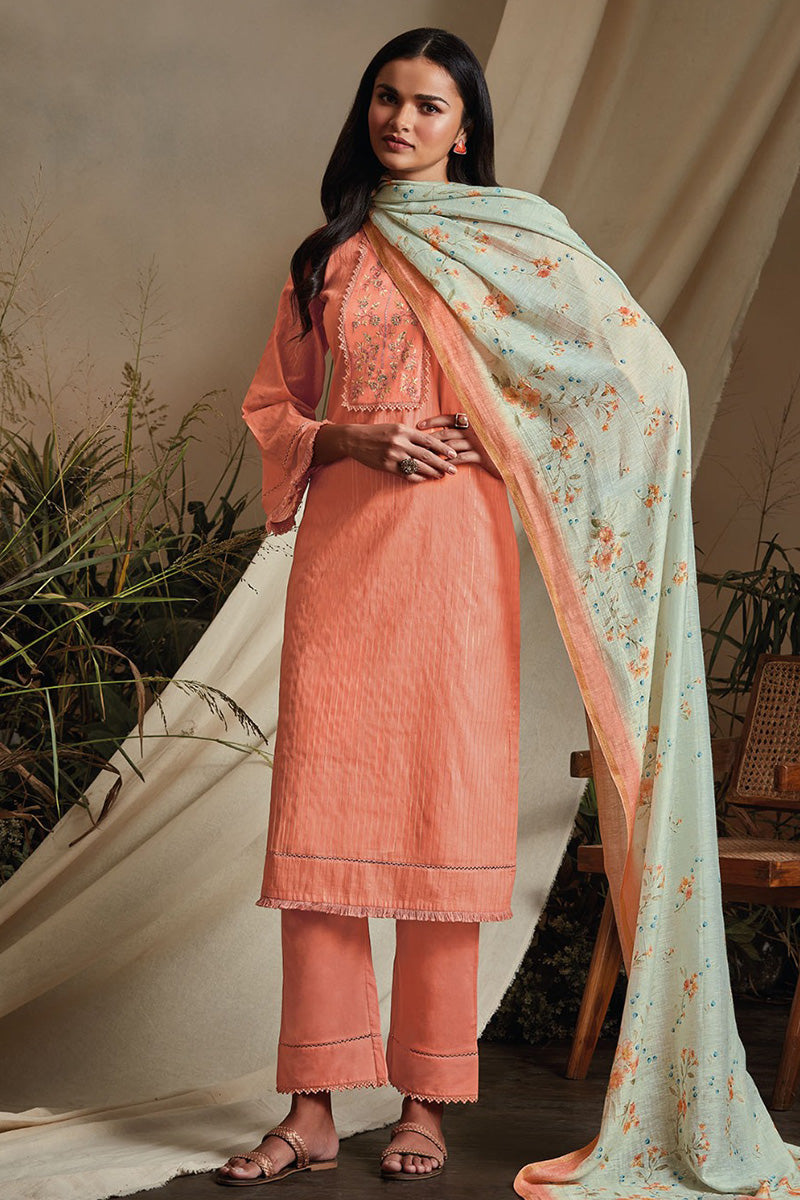 White Summer Salwar Kameez Suit Cotton Sequins Work AP1024 –  ShreeFashionWear