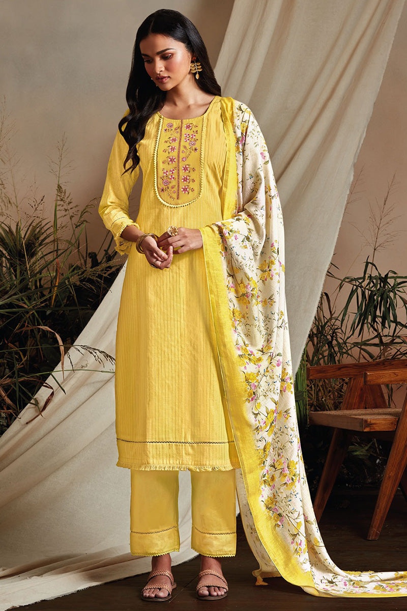 Summer Suits Collection | Block Print Cotton Suit - Anahyta Arora