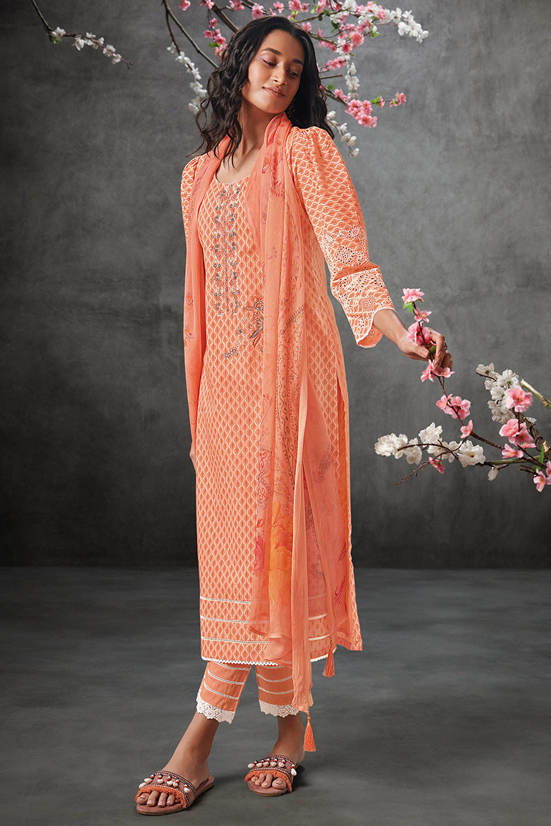 Light pastel colour for summer casual punjabi suit | Indian designer suits,  Embroidery suits design, Indian designer outfits