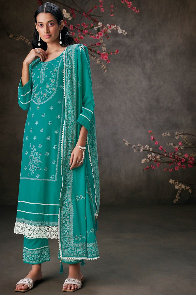 Lucknowi IV Premium Cotton Salwar Suit Design 982