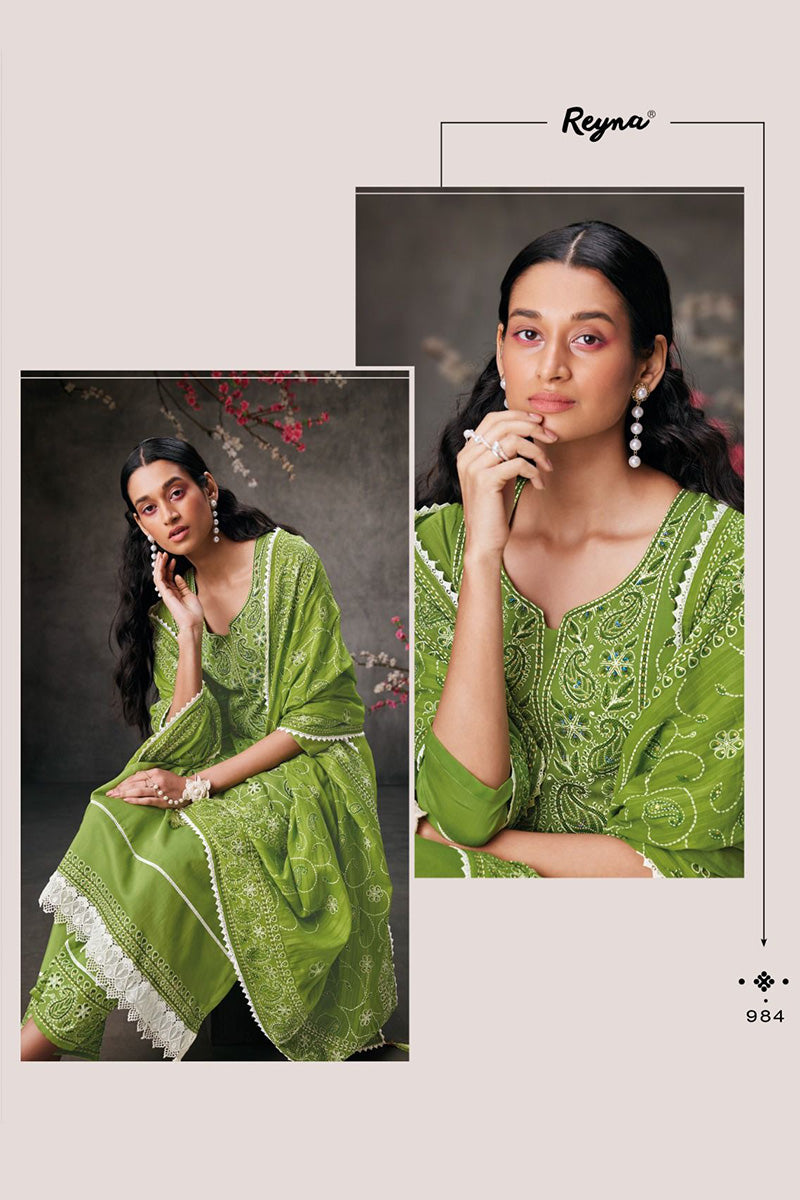 Lucknowi IV Premium Cotton Salwar Suit Design