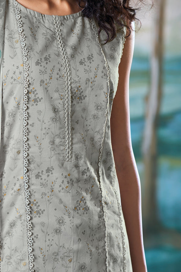 Superior Cotton Block Print Grey Co-Ord Set