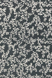 Grey All Over Flowers Printed Pure Cotton Fabric