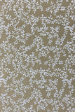 Cream All Over Flowers Printed Pure Cotton Fabric