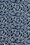 Blue All Over Flowers Printed Pure Cotton Fabric