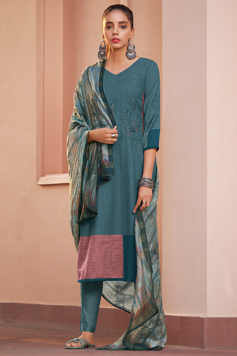 The Ancestry Story Pashmina Salwar Suit Design