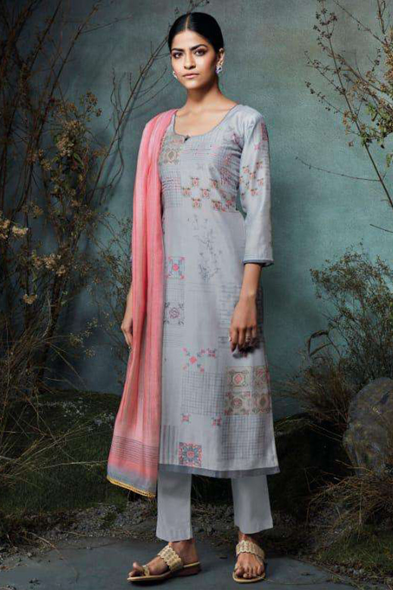 Araa Pure Silk Salwar Suit Design 572