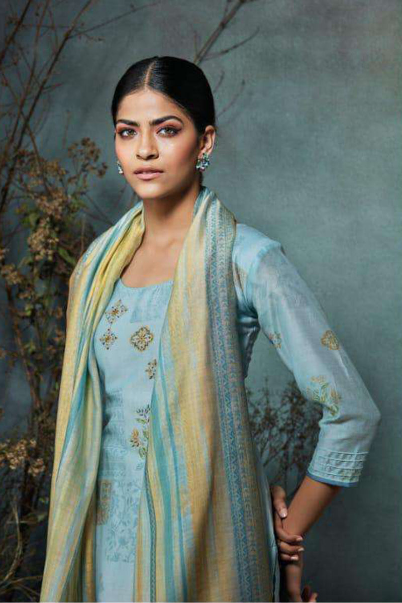 Araa Pure Silk Salwar Suit Design 573