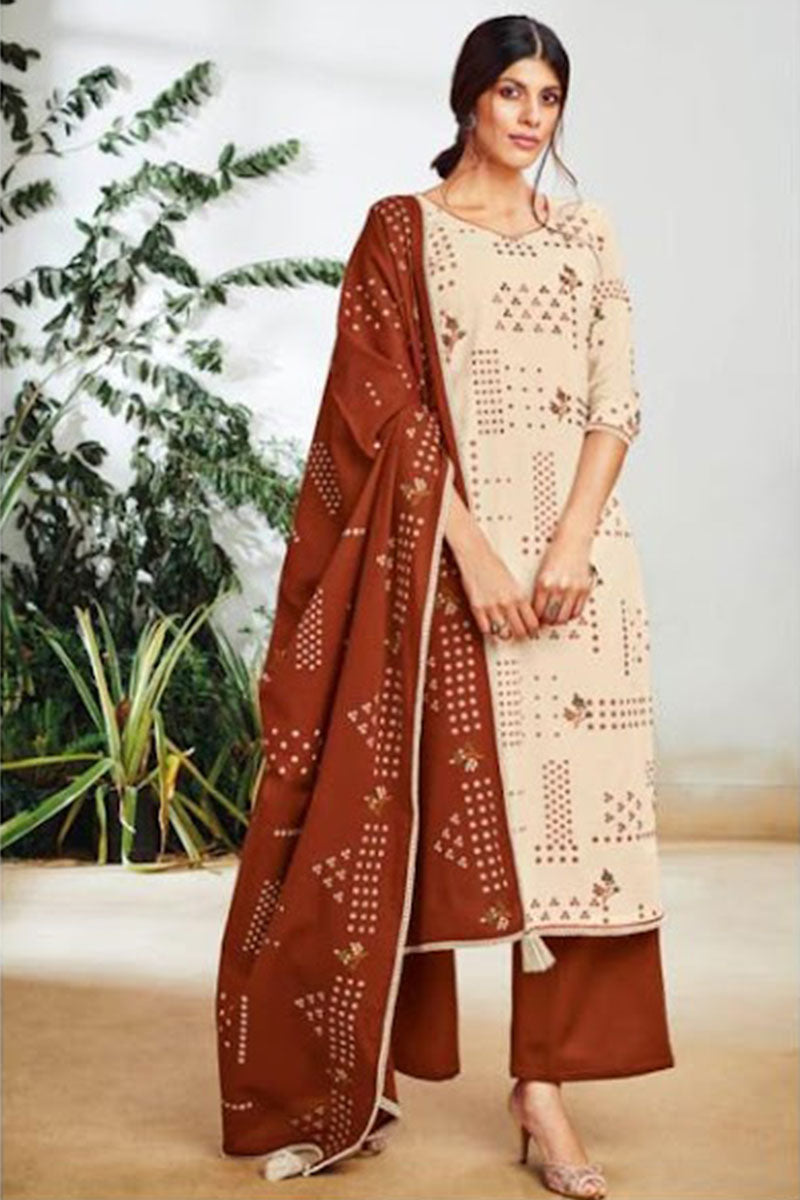 Sila Pure Cotton Salwar Suit Design 633-A