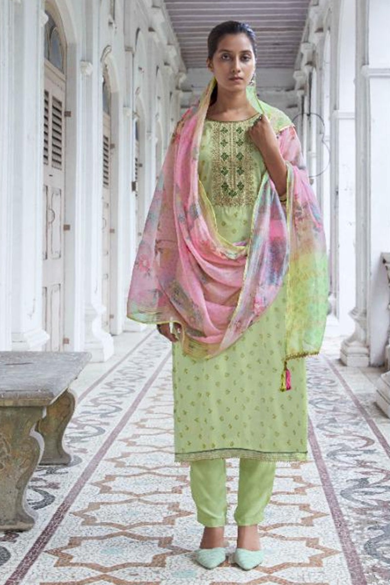 Enigma Volume-3 Tusser Silk Salwar Suit Design