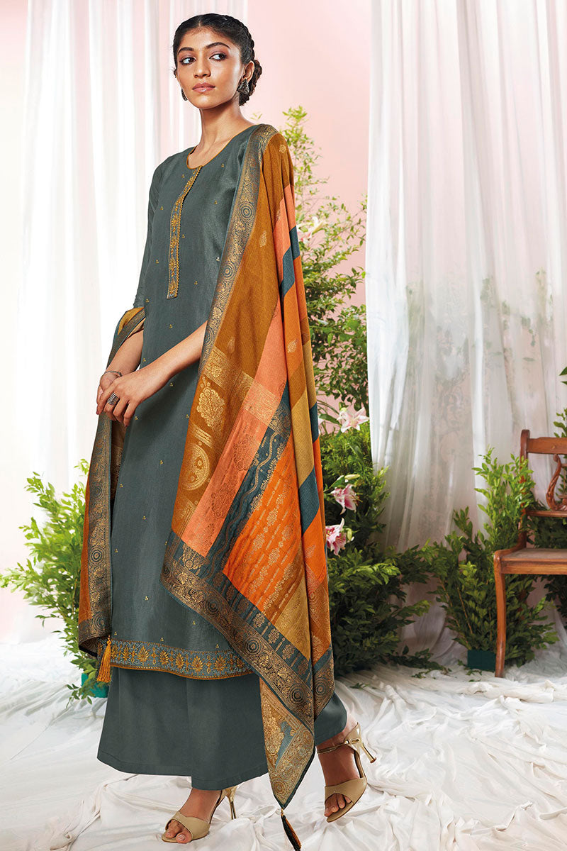 Mashoor Pure Bemberg Russian Silk Salwar Suit Design