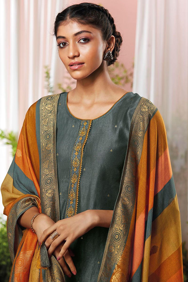 Mashoor Pure Bemberg Russian Silk Salwar Suit Design