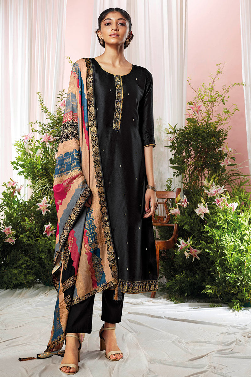 Mashoor Pure Bemberg Russian Silk Salwar Suit Design
