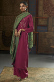 Gul Pure Bemberg Russian Silk Salwar Suit Design 845