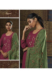 Gul Pure Bemberg Russian Silk Salwar Suit Design 845