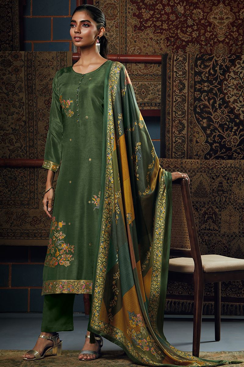 Kanchipuram Silk: Salwar Suits - Buy Indian Trendy Salwar Kameez |  Heenastyle