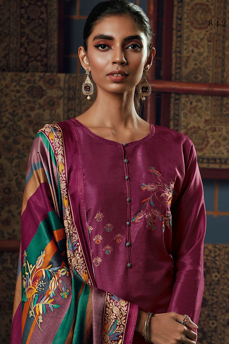 Sara by Reyna Bemberg Silk Salwar Suit Design 865