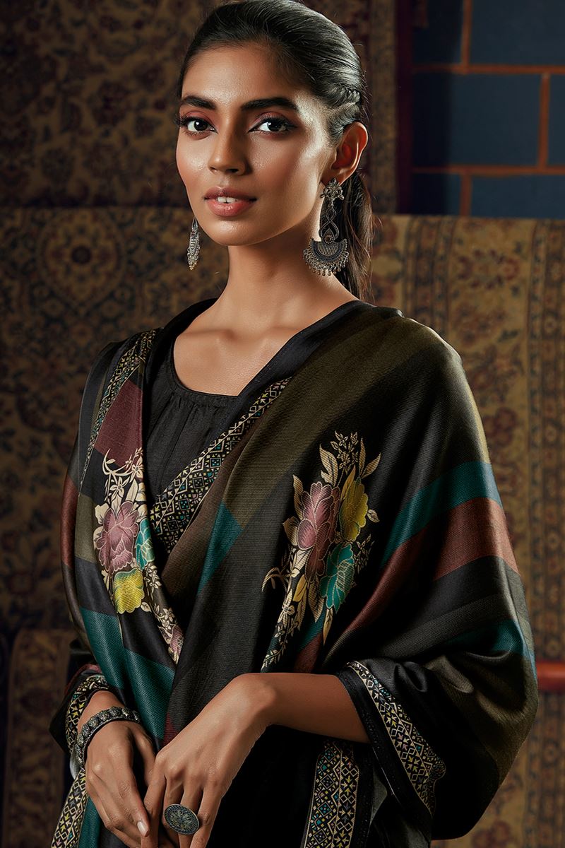 Sara Bemberg Silk Salwar Suit Design Number 866