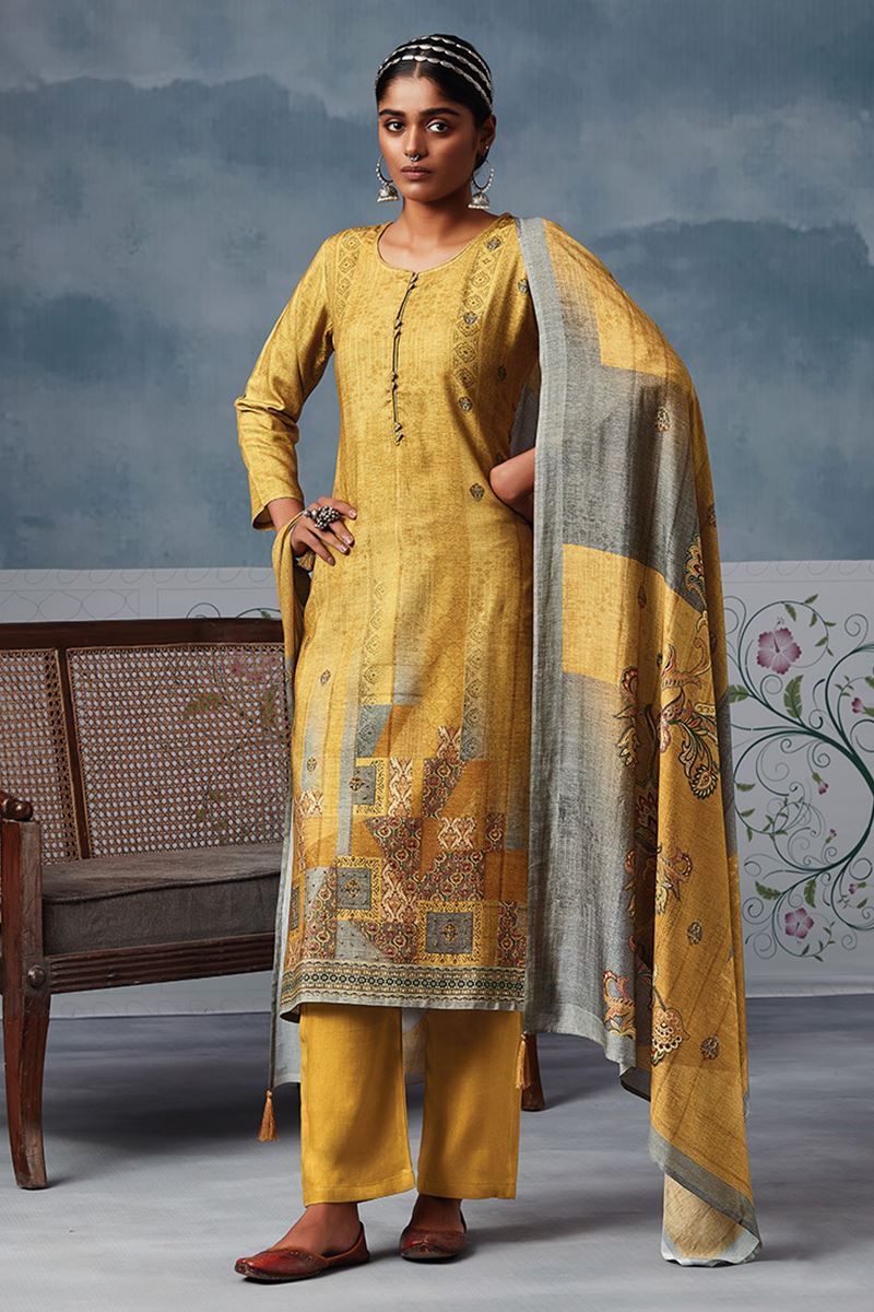 Shahin Pure Viscose Pashmina Salwar Suit Design 875