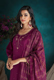 Alya Pure Bemberg Russian Silk Salwar Suit Design 906