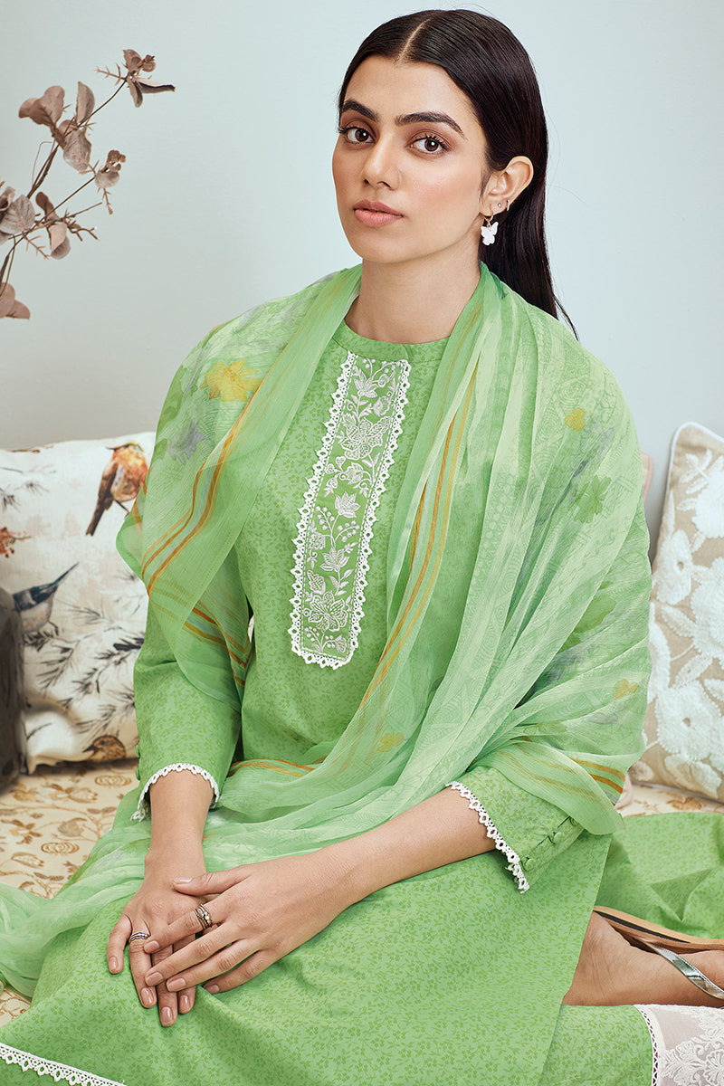 Jade Pure Cotton Salwar Suit Design 923