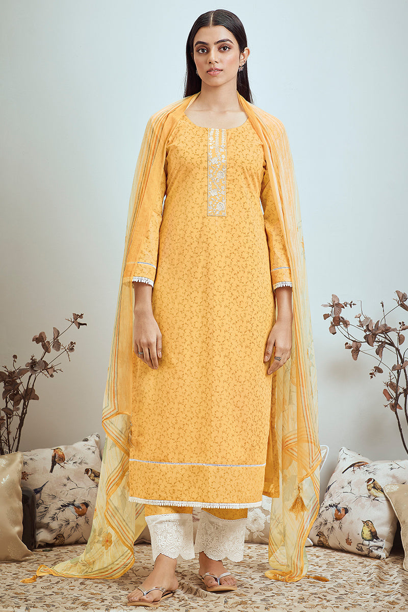 Jade Pure Cotton Salwar Suit Design 925