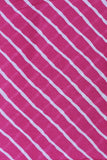 Pink Viscose Chinon Stripes Digital Printed Fabric