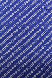 Blue Viscose Chinon Bandhani Stripes Digital Printed Fabric