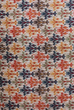 Abstract Print Multicolor Digital Printed Cotton Slub Fabric